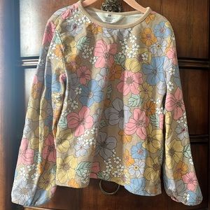 H&M floral set girls 6X/7